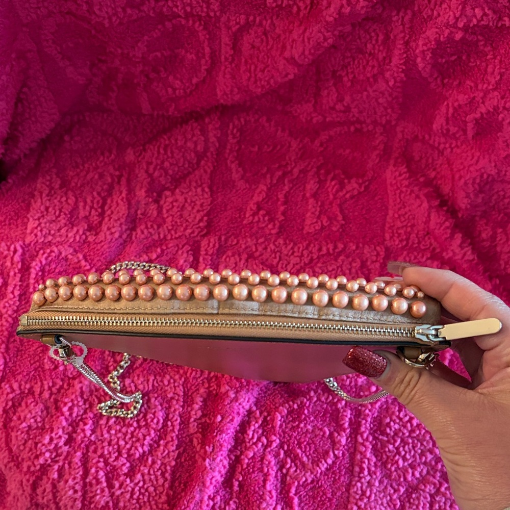 Kate Spade Pizza Slice Clutch with Red and Silver Accents - Picture 3 of 8
